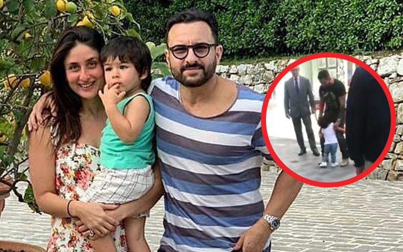 Taimur Gets Cranky As He Wants Daddy Saif To Carry Him On The Sets Of Jawaani Jaaneman – Watch Viral Video