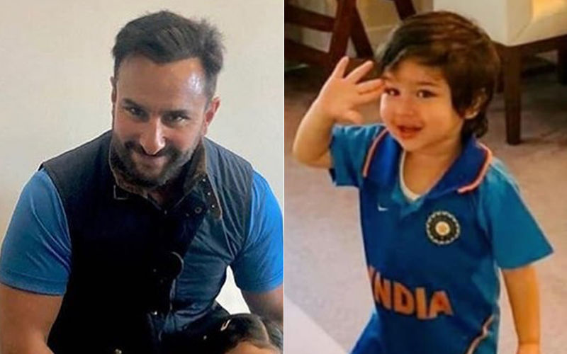 Taimur And Saif Ali Khan Enjoy The India Vs Pakistan World Cup 2019 Match- Videos Inside