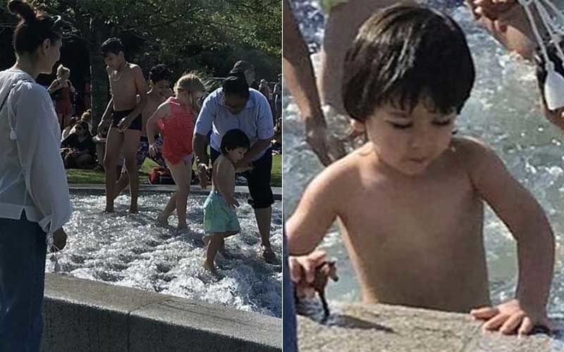 Taimur Ali Khan Is A True Water Baby As He Can’t Get Enough Of The Water Park; Mommy Kareena Keeps An Eye