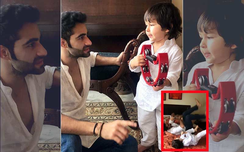 Taimur Does Bicycle Crunches With Mama Armaan Jain; But Who Wins? – Watch Video