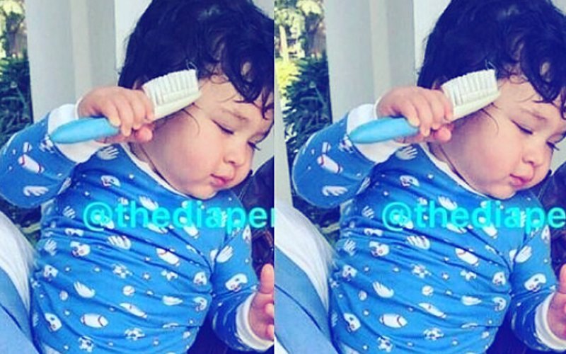 PIC: Look How Taimur Combs His Hair Like A Pro!