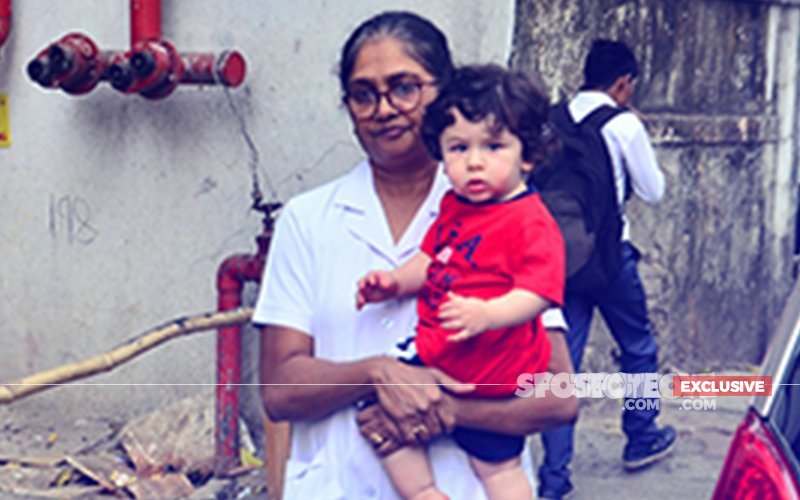 7 PICS From Little Man Taimur Ali Khan's Evening Stroll