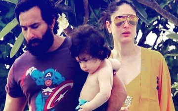 Taimur Goes For A Swim With Mummy Kareena & Daddy Saif