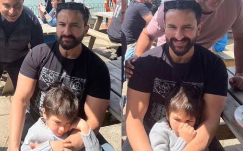 Taimur Is Not Interested To Pose With Daddy Saif Ali Khan In New PICS From London Vacay; Fan Asks, ‘Yeh Humesha Gusse Mai Kyu Rehta’