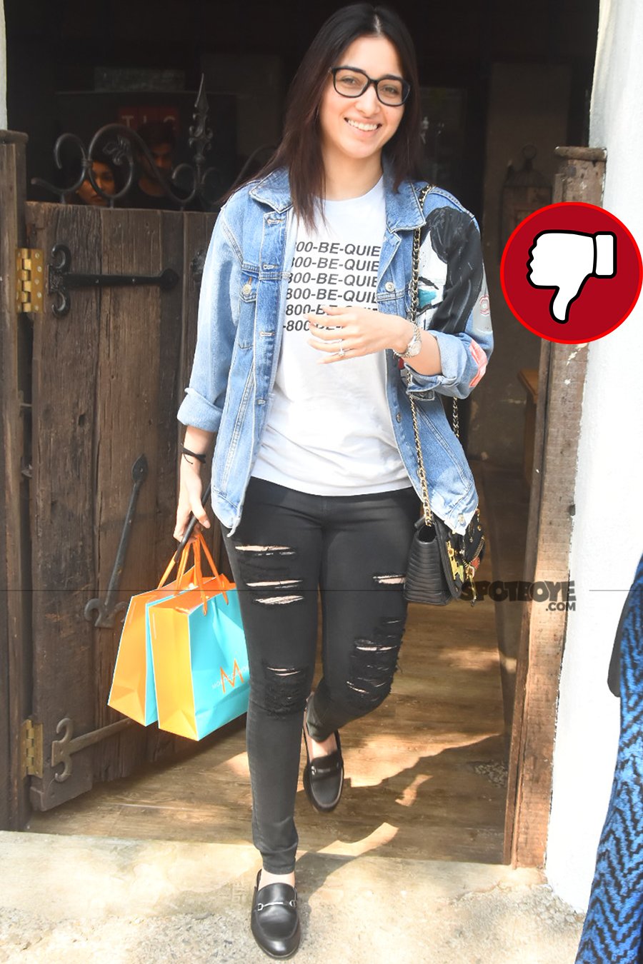 tamannaah bhatia snapped post salon session