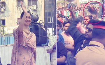 SHOCKING: Stranger HURLS SHOE, Misses Tamannaah Bhatia By A Whisker!