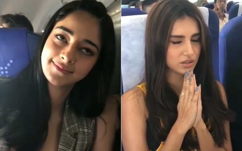 Throwback Video: When Ananya Panday Gave An Epic Reaction To Tara Sutaria’s In-Flight Prayer Video
