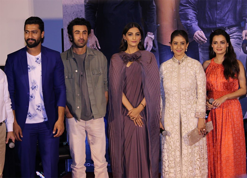 team sanju at the trailer launch