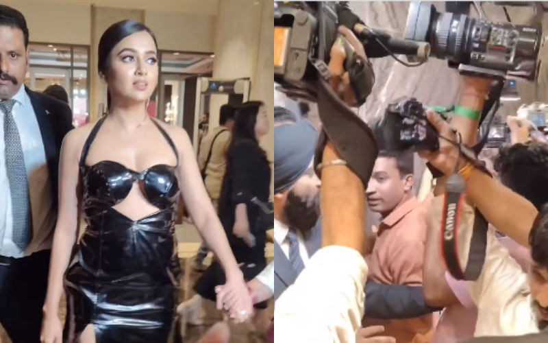 Tejasswi Prakash Gets Terrified After Security Personnel Tells Paps 'Main Maar Dunga, Peeche Hato; Huge FIGHT Breaks Out Between Guards-Photographers