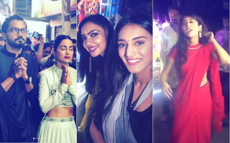 Hina Khan And Erica Fernandes Visit Lalbaugcha Raja; Shivangi Joshi’s Energetic Dance At Her Ganpati Visarjan