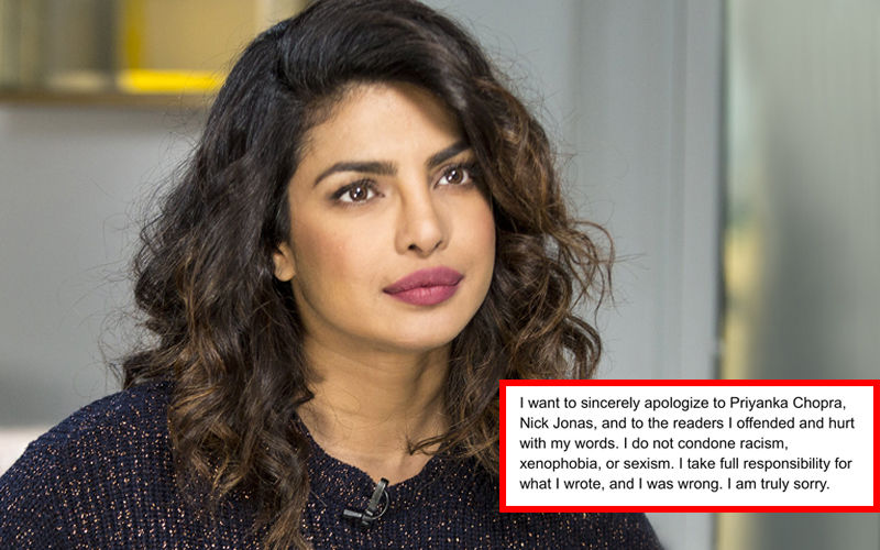 The Cut Writer Apologises To Priyanka Chopra And Nick Jonas For Her Article That Slammed Their Love And Marriage