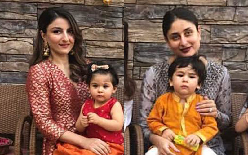 Taimur And Inaaya Sitting On Mommies' Laps At Their Playschool's Diwali Party Is The Best Sight