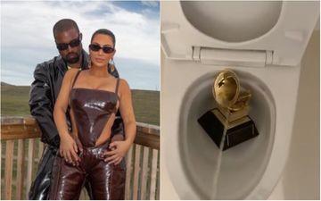 Rapper Kanye West Urinates On His Grammy Award In The Toilet; Fan Says: 'Kim Kardashian Needs To Confiscate Kanye’s Phone'