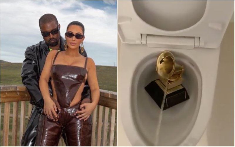 Rapper Kanye West Urinates On His Grammy Award In The Toilet; Fan Says: 'Kim Kardashian Needs To Confiscate Kanye’s Phone'