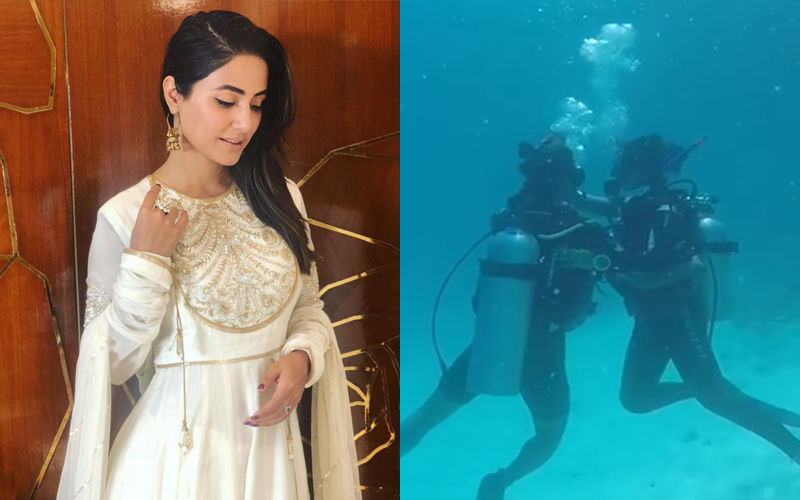 Hina Khan And Boyfriend Rocky Jaiswal Get Romantic Underwater And We Cant’t Take Our Eyes Off Them