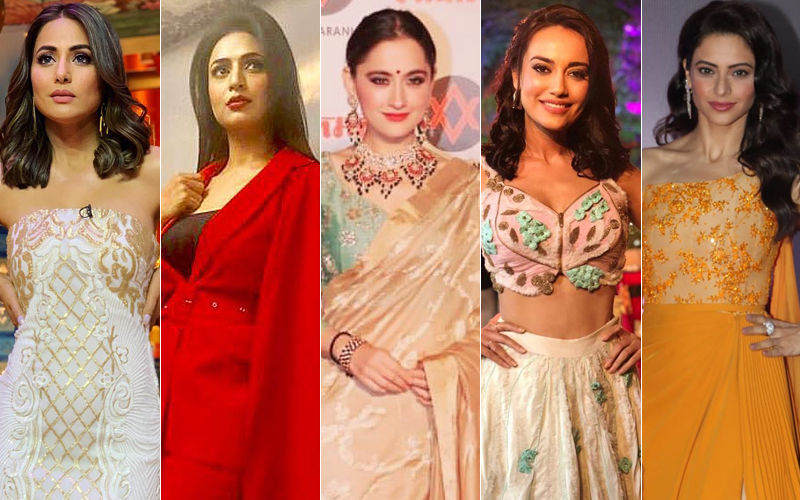 BEST DRESSED & WORST DRESSED Of The Week: Hina Khan, Divyanka Tripathi, Sanjeeda Shaikh, Surbhi Jyoti Or Aamna Sharif?