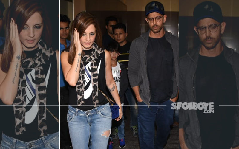 Hrithik Roshan And Sussanne Khan Enjoy A Movie Night With Kids