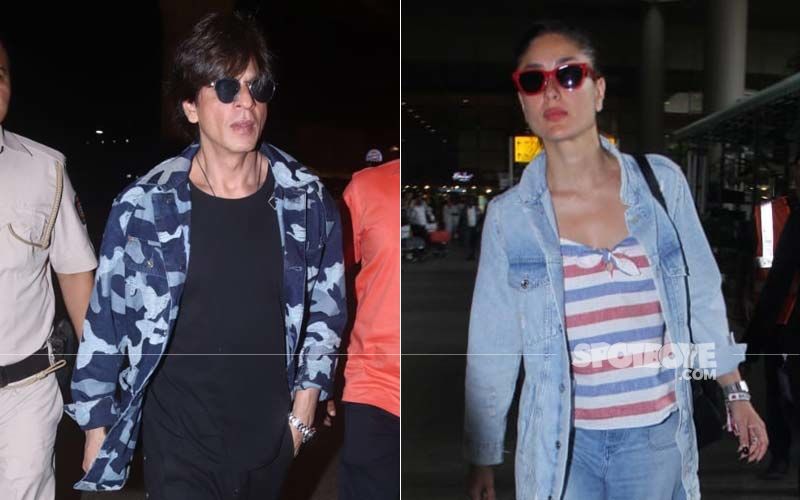 Airport Diaries: Kareena Kapoor Khan and Shah Rukh Khan Spotted At Their Casual Best