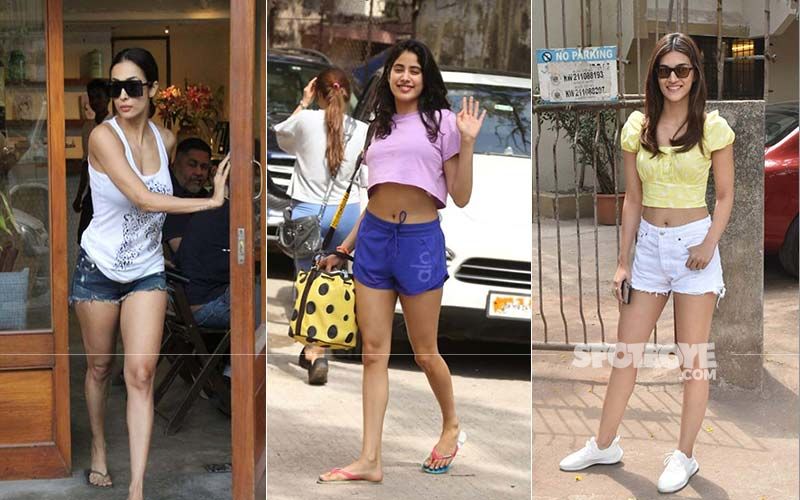Malaika Arora, Janhvi Kapoor, Kriti Sanon- Which Diva's Shorts Look Impressed You The Most?