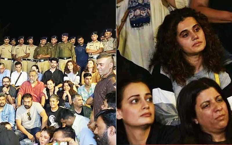 JNU Violence: Bollywood's Peaceful Protest Gets A Musical Twist Courtesy Swanand Kirkire; Taapsee, Dia, Anurag Kashyap Assemble At Carter Road-VIDEO