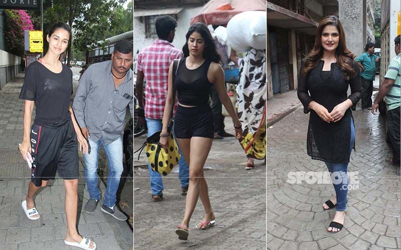 Celeb Spotting: Black Is The Colour Of The Day For Disha Patani, Janhvi Kapoor, Zareen Khan