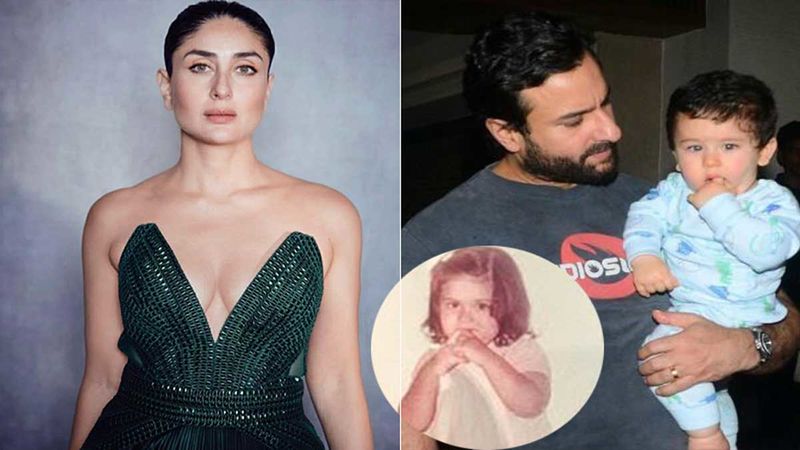 Kareena Kapoor Khan Opts For An Unseen Childhood DP For IG Debut; Has A Thumb-In-Mouth Similarity With Taimur