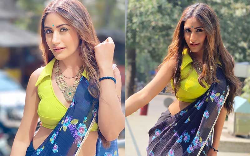 Naagin 5 Fame Surbhi Chandna Looks Alluring In Her Latest Neon Look; Strikes A Beautiful Pose For Pics
