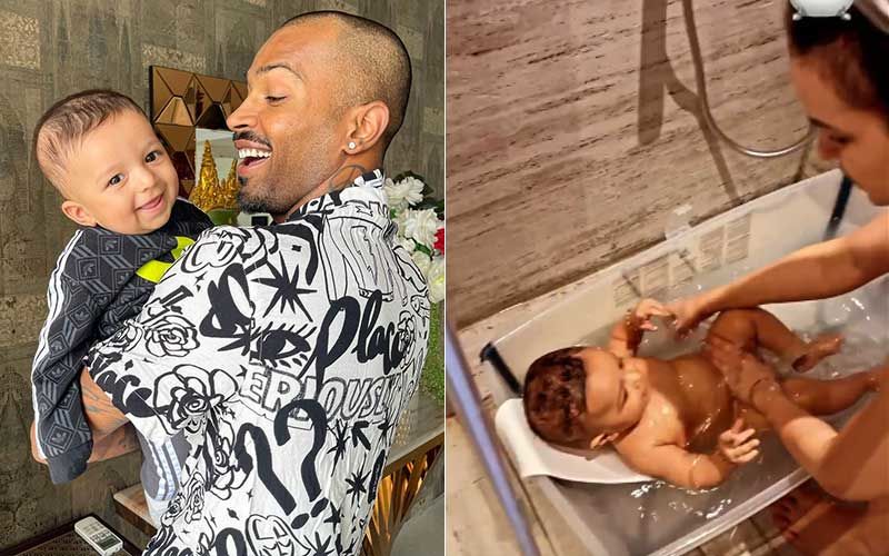 Hardik Pandya Shares An Adorable Video Of Wifey Natasa Stankovic Bathing Son Agastya; The Little One Enjoys His Bathtub Time Doing Some Splish Splash ­­­­­­­­­