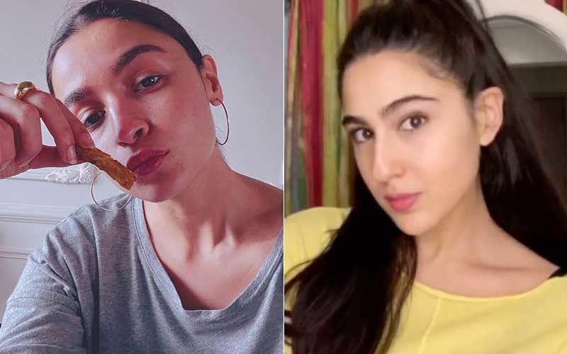Alia Bhatt Rocks Her Casual Avatar While Sara Ali Khan Shines Bright In Yellow; Both B-Town Divas Look Mesmerizing