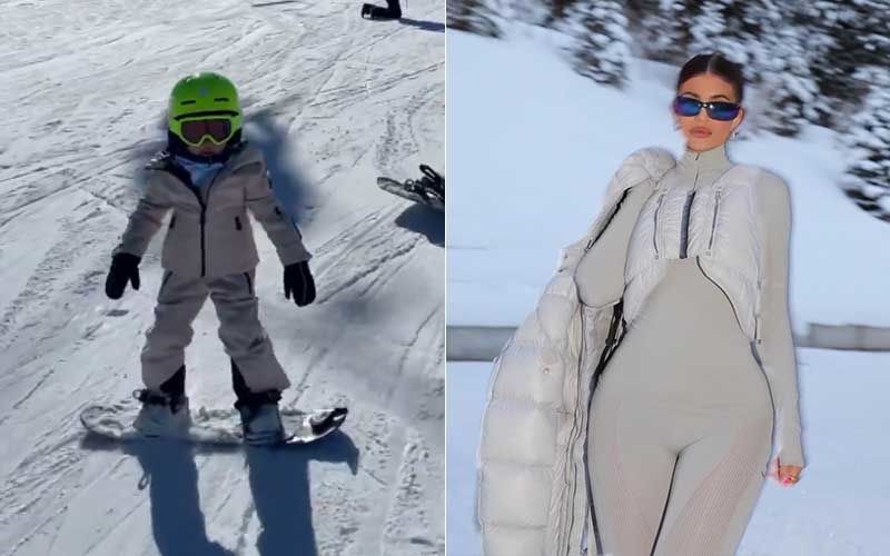 Kylie Jenner Gives A Sneak-Peek Of Her ‘Little Pro’ Stormi Webster Ice-Skating On The Alps; Shares Cutesy Video -WATCH