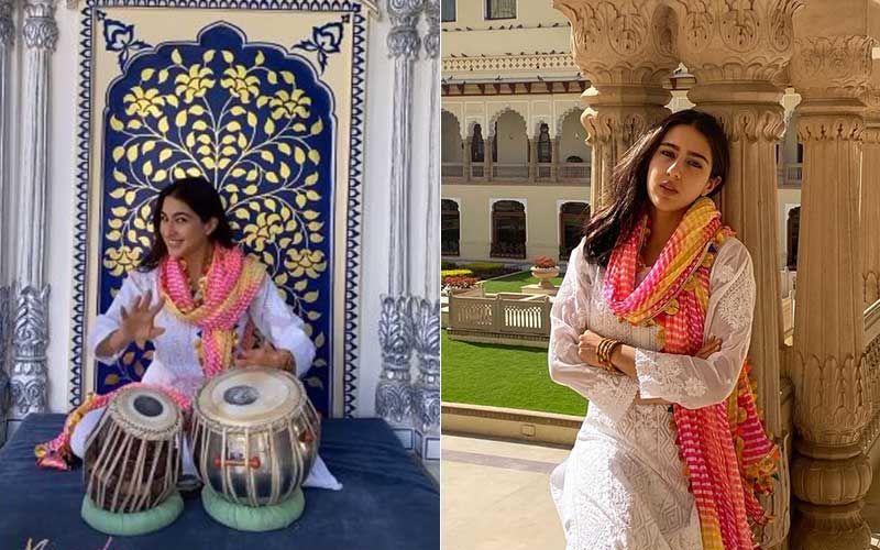 Sara Ali Khan Enjoys Playing The Tabla While In Jaipur; Gives Sneak-Peek Of Her Fun-Filled Royal Trip