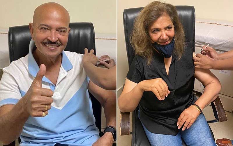 Hrithik Roshan’s Parents Rakesh Roshan And Pinkie Roshan Get The COVID-19 Vaccine Jab; Couple Shares Photos