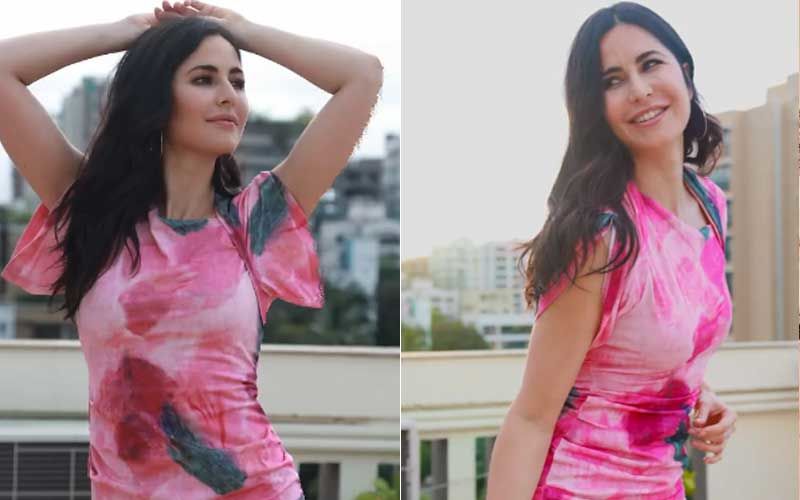 Katrina Kaif Poses In A Sexy Body-Con Dress On Pink’s ‘Cover Me In Sunshine’; Actress Looks Beyond Beautiful-WATCH