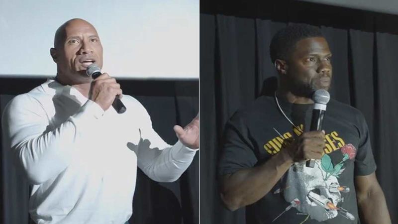 Jumanji-The Next Level: Dwayne Johnson Reminds Kevin Hart Of Kids In The Audience As Hart Says F**K- WATCH VIDEO