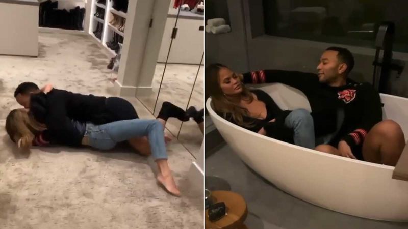 John Legend And Wife Chrissy Teigen Steamy Make-Out Session Video LEAKED From Kris Jenner’s House- WATCH