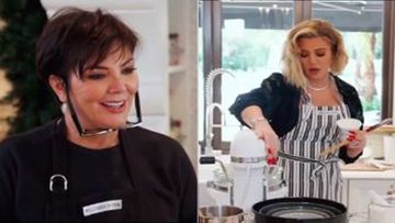 KUWTK Promo: Kardashian Christmas Bake-Off: Khloe Kardashian Sings Wearing Diamonds; Kris Jenner Makes Lemon Cake