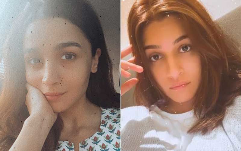 Alia Bhatt And Kriti Sanon's Makeup-Free Selfies Are LIT; Actresses’ All Set To Leave Fans Spellbound With Their Breathtaking Pics