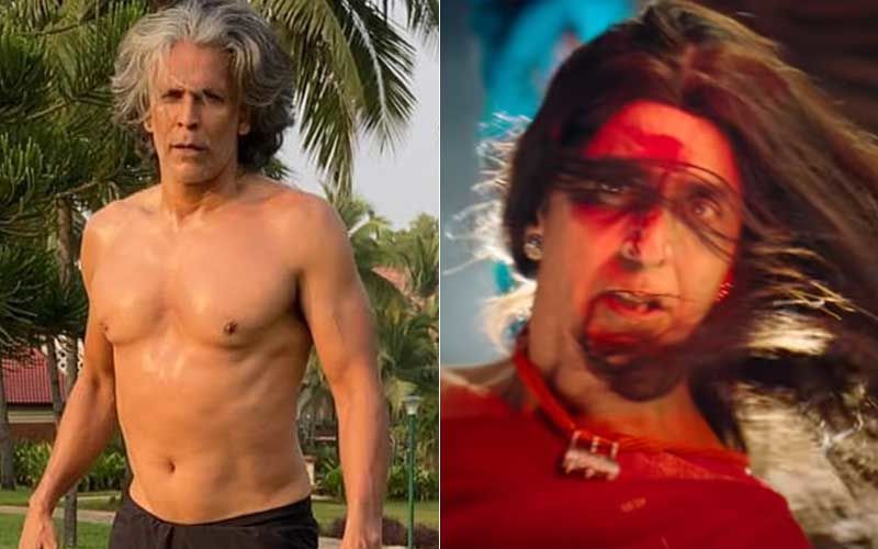 Milind Soman Sports A Nose Ring And Kajal, Shares A Pic Of His Face Covered In Gulaal; Curious Fans Ask If He Is Part Of Akshay Kumar's Laxmii