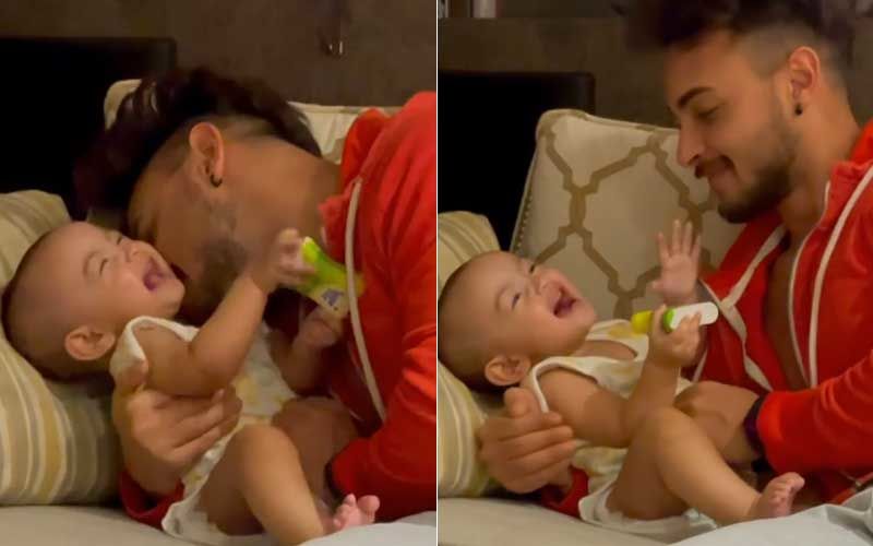 Aayush Sharma's Video With Daughter Ayat Wins The Internet; Salman Khan’s Niece Makes Our Day More Beautiful With Her Laughter-WATCH