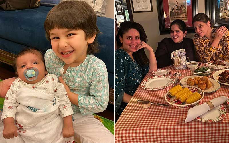 Taimur Ali Khan Flashes A Big Smile Posing With Mommy Kareena Kapoor Khan's Colleague's Baby; Bebo's Pregnancy Glow Though
