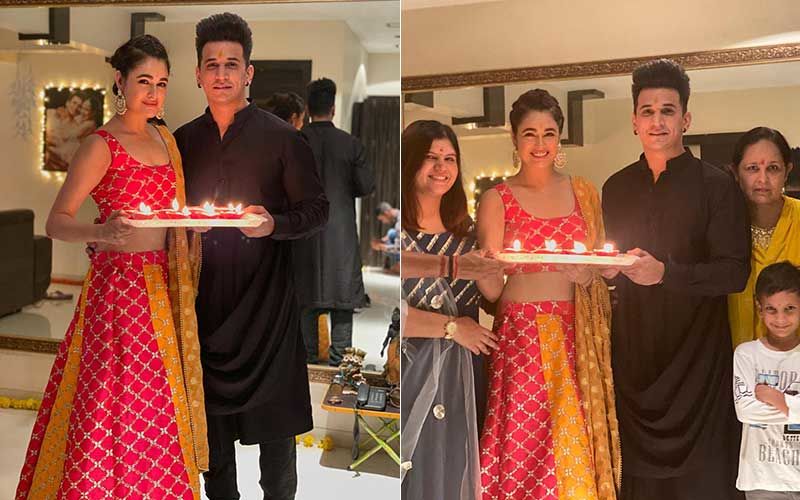 Diwali 2020: When Nach Baliye 9 Winners Prince Narula And Yuvika Chaudhary Took Time Off From Dance Rehearsals To Celebrate With Family
