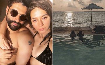 Shibani Dandekar Gives Fans A Glimpse Of Her ‘Happy Place’; Shares A Candid With Farhan Akhtar Watching The Horizon
