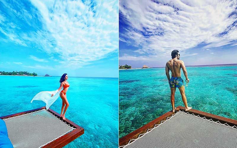 Tara Sutaria And Aadar Jain Turn Photographers For Each Other; Tara Drops A Sexy ‘Birthday Baby’ Bikini Pic While Aadar Poses In His Trunks