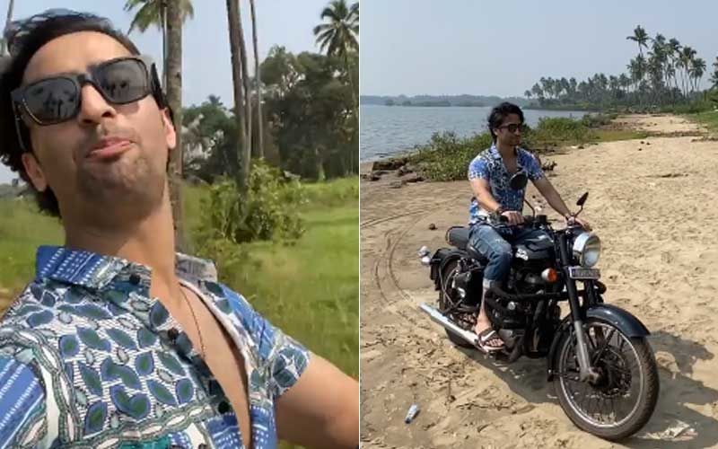 Shaheer Sheikh Croons To Song Socha Hai As He Cruises On His Bike In Goa; Gives Fans A Glimpse Of The Serene Sea-Facing Road View-WATCH
