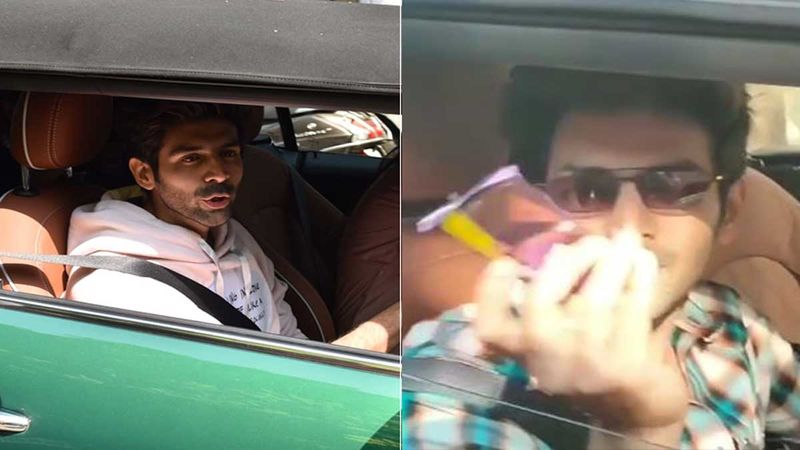 Kartik Aaryan Eats Chocolates And Shares Some With His Paparazzi Friends; What A Sweetheart - WATCH