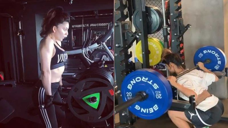 Urvashi Rautela And Disha Patani Kill It Hard In The Gym; Sexy Ladies Lifting Heavy Weights Call For Respect