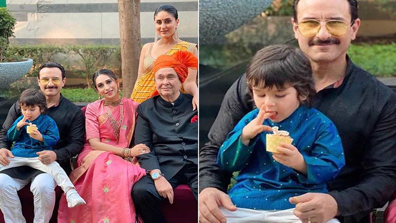 Armaan Jain Wedding: Taimur Ali Khan Has His Full Attention On Cupcakes As Saif-Kareena Pose For A Family Pic