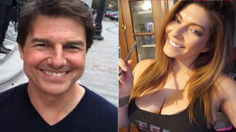 Is It Really Tom Cruise With Former WWE Star Shelly Martinez?  Bombshell Wears Super Revealing Outfit As She Sits In The Man's Lap