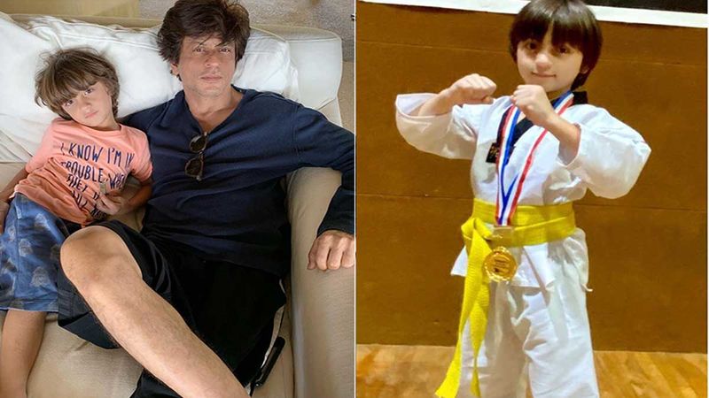 Shah Rukh Khan Shares A Heart-Warming Pic Of Son AbRam Khan As He Wins A Gold Medal For Karate; Says ‘Proud And Inspired’