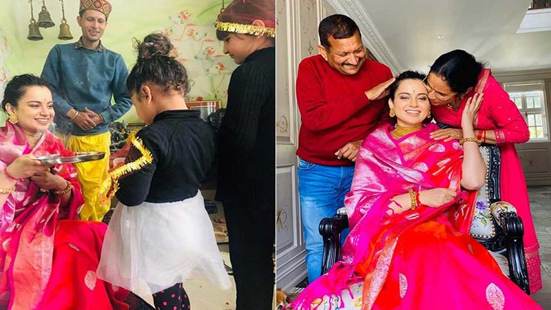 Kangana Ranaut’s Family Organises A Birth Pooja For The Actress; Her Parents Shower Her With Blessings On Her Birthday